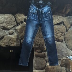 Miss Me Dark Blue Straight Leg Jeans NWOT